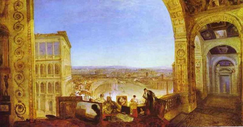 Rome, from the Vatican, Raffaelle Accompanied by La Fornarina, Preparing His Pictures for the Decora, J.M.W. Turner